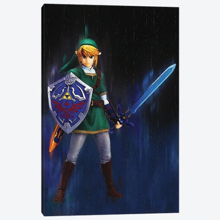 Legend Of Zelda - Twilight Princess Link Figma Canvas Print #RKG84} by Gunawan RB Canvas Artwork