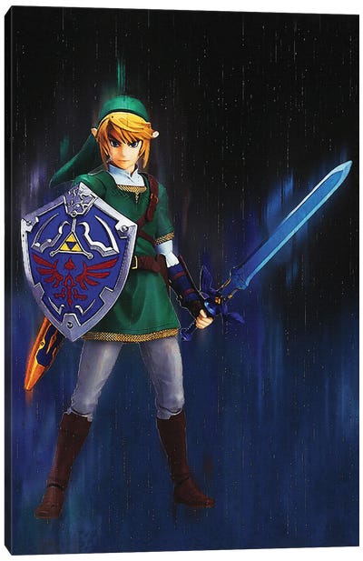 Legend Of Zelda - Twilight Princess Link Figma Canvas Art Print - Limited Edition Video Game Art
