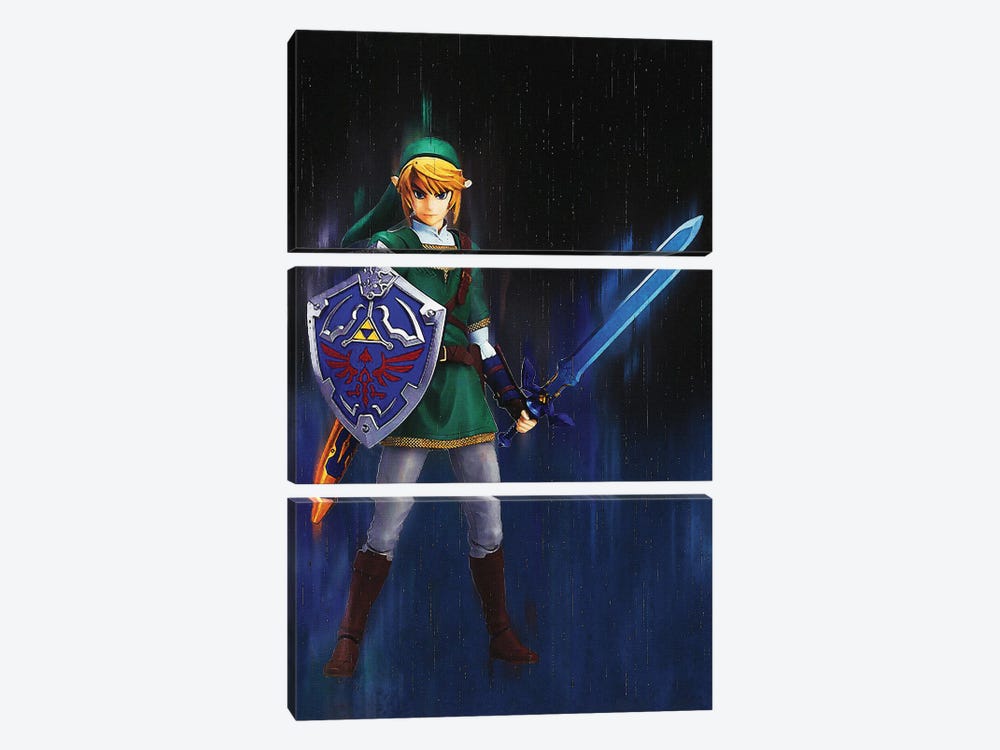 Legend Of Zelda - Twilight Princess Link Figma by Gunawan RB 3-piece Canvas Art Print