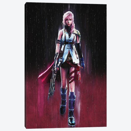 Lightning Character From Final Fantasy XIII Canvas Print #RKG85} by Gunawan RB Canvas Artwork