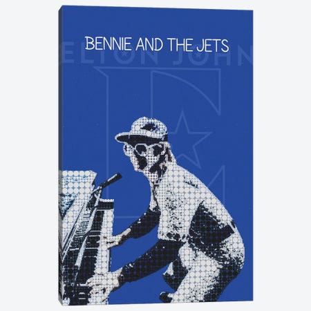 Bennie And The Jets - Elton John Canvas Print #RKG8} by Gunawan RB Art Print