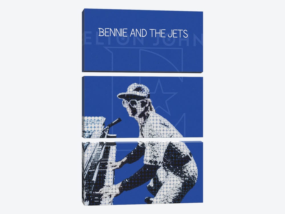 Bennie And The Jets - Elton John by Gunawan RB 3-piece Canvas Print