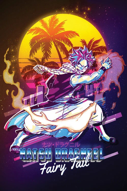 Natsu Dragneel Fairy Tail Art Print