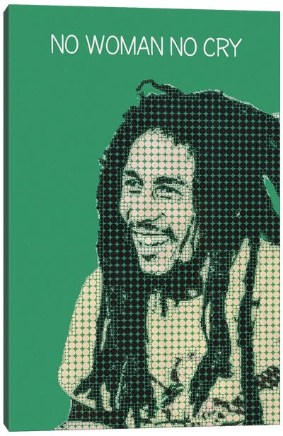 No Woman No Cry - Bob Marley Canvas Art Print - Song Lyrics Art