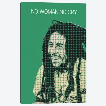 No Woman No Cry - Bob Marley Canvas Print #RKG97} by Gunawan RB Art Print
