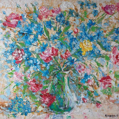 Yellow Rose by Rakhmet Redzhepov framed canvas print