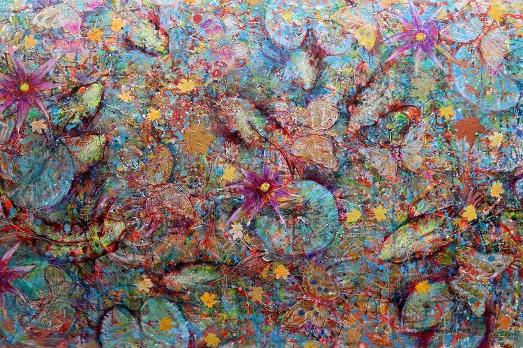 Koi And Butterflies by Rakhmet Redzhepov wall art