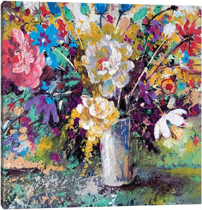 Bouquet Canvas Art Print - Rakhmet Redzhepov