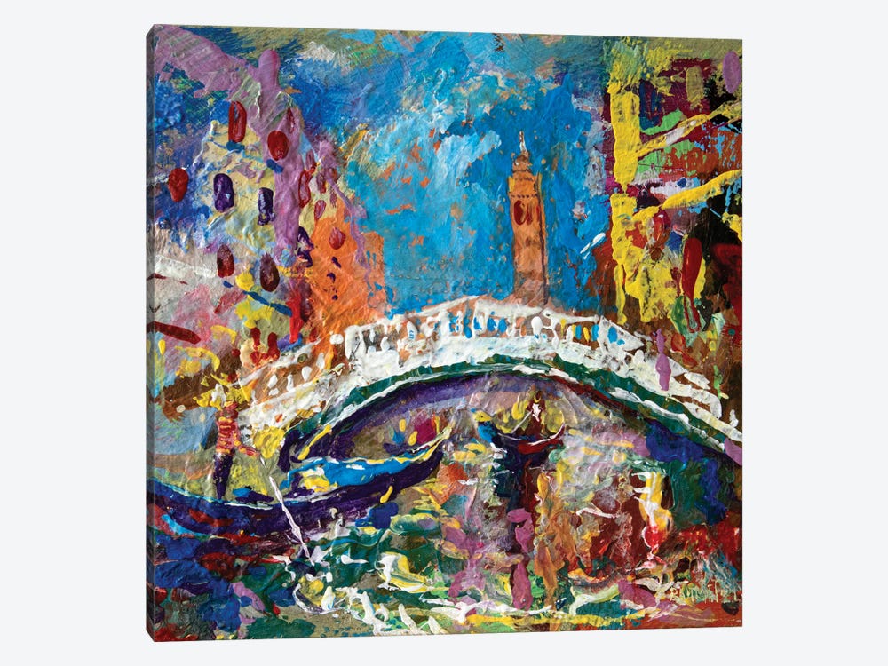 Bridge In Venice by Rakhmet Redzhepov 1-piece Canvas Art