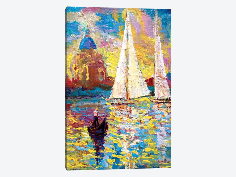 Entrance Of Sailboats To Venice by Rakhmet Redzhepov 1-piece Canvas Wall Art
