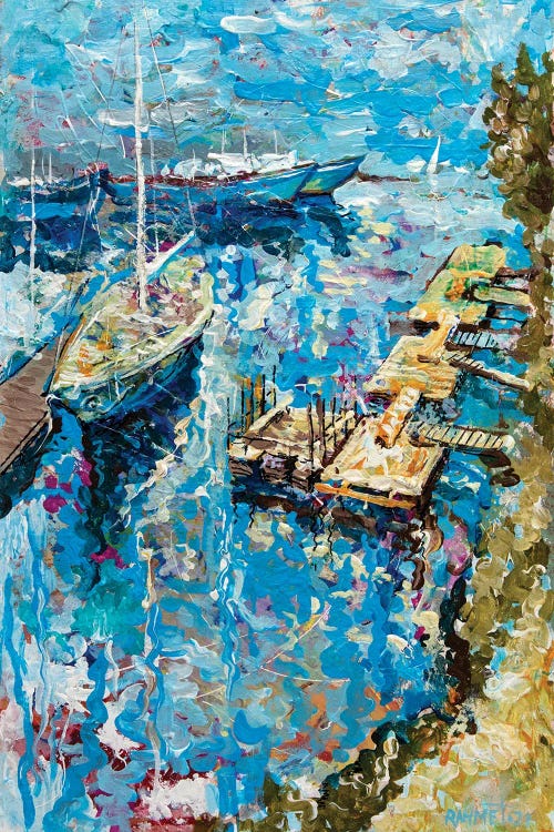 Fishing Port by Rakhmet Redzhepov wall art