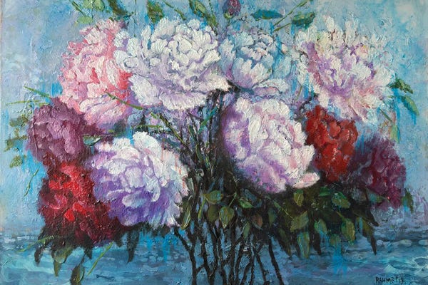 Flowers On The Background Of The Sea