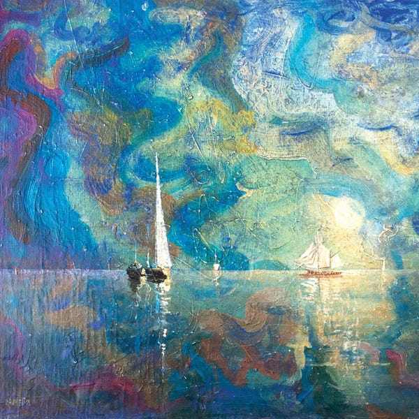 Ocean Sunrises & Sunsets: Full Calm by Rakhmet Redzhepov