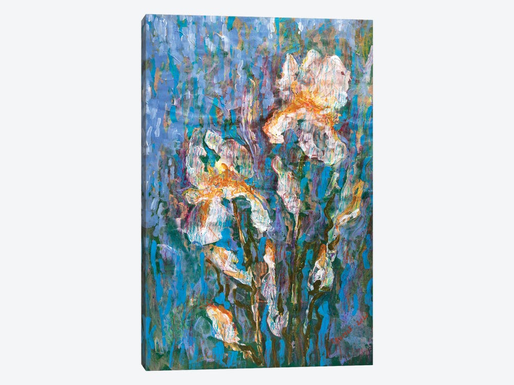 Heavenly Irises by Rakhmet Redzhepov 1-piece Canvas Print