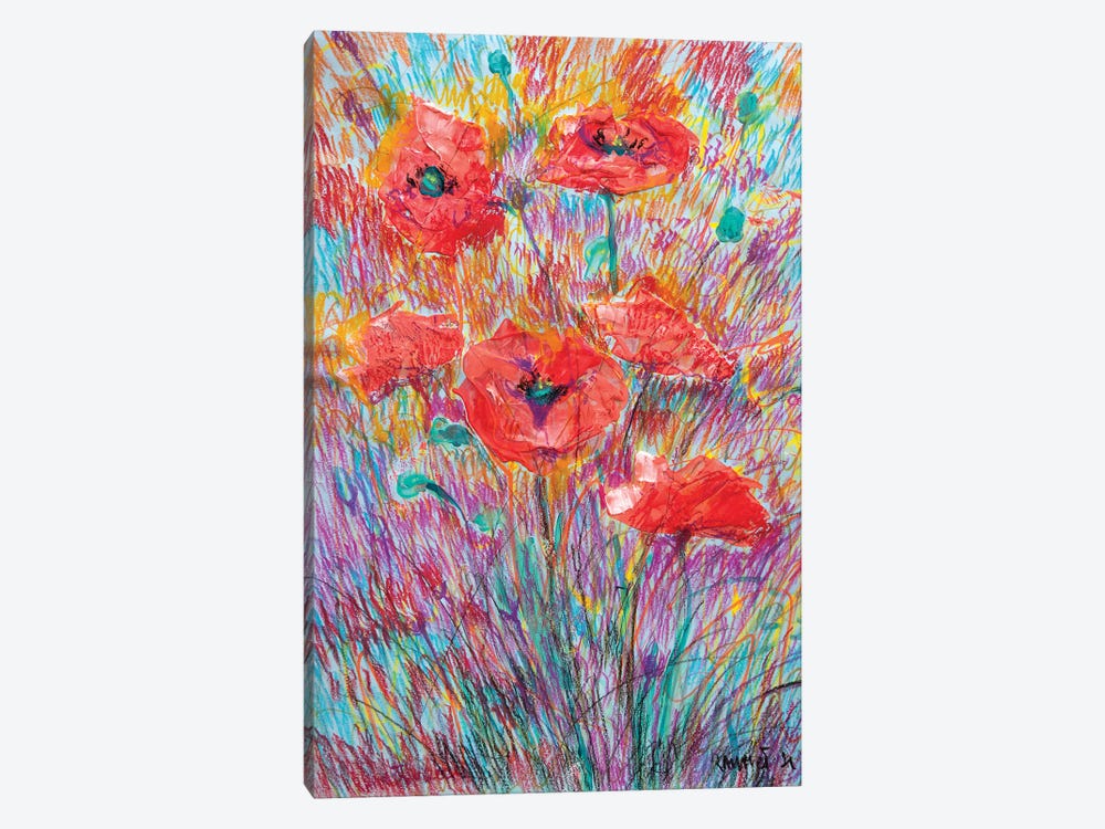 Poppies II by Rakhmet Redzhepov 1-piece Canvas Artwork