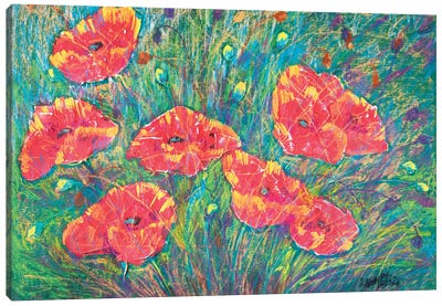 Poppies IV Canvas Art Print - Rakhmet Redzhepov