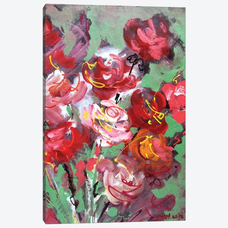 Roses Canvas Print #RKH62} by Rakhmet Redzhepov Canvas Wall Art