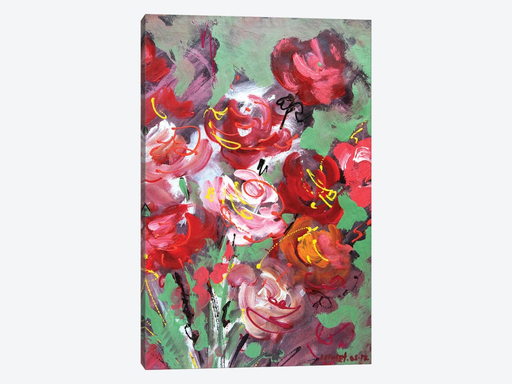 Roses by Rakhmet Redzhepov 1-piece Canvas Print