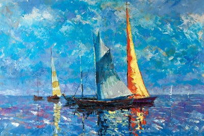 Sail by Rakhmet Redzhepov framed canvas print