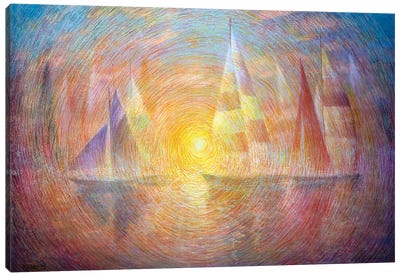 Sun And Sails Canvas Art Print - Rakhmet Redzhepov