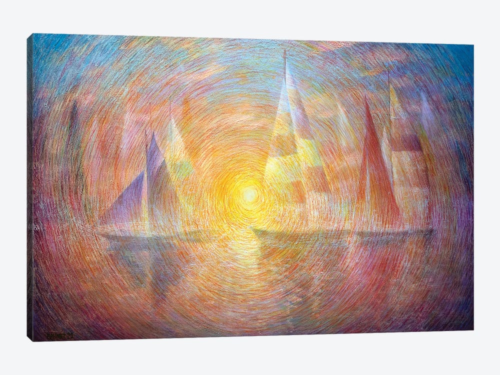 Sun And Sails by Rakhmet Redzhepov 1-piece Canvas Art Print