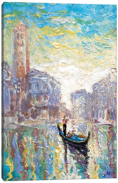 Sunny Day In Venice Canvas Art Print - Rakhmet Redzhepov