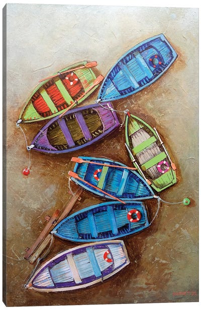 Boats Canvas Art Print - Rakhmet Redzhepov