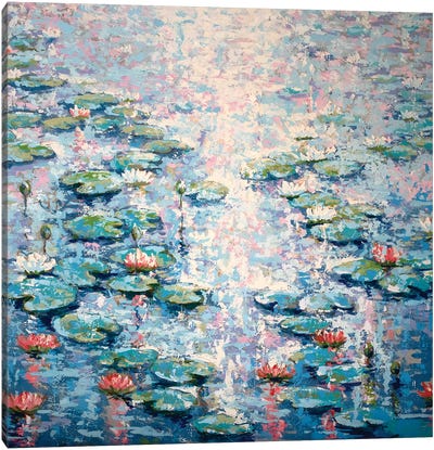 Water Lily Canvas Art Print - Rakhmet Redzhepov