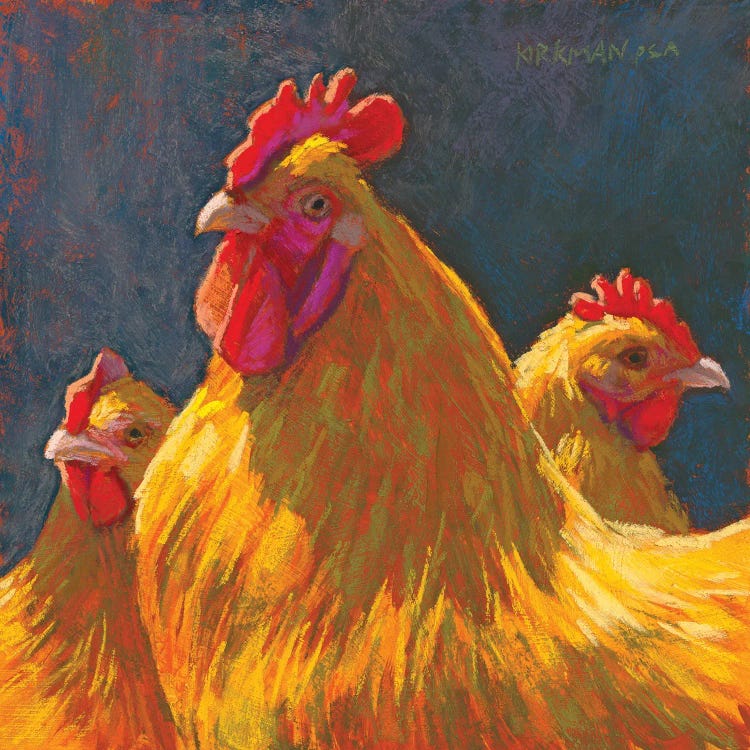 Charlie's Chickens by Rita Kirkman wall art