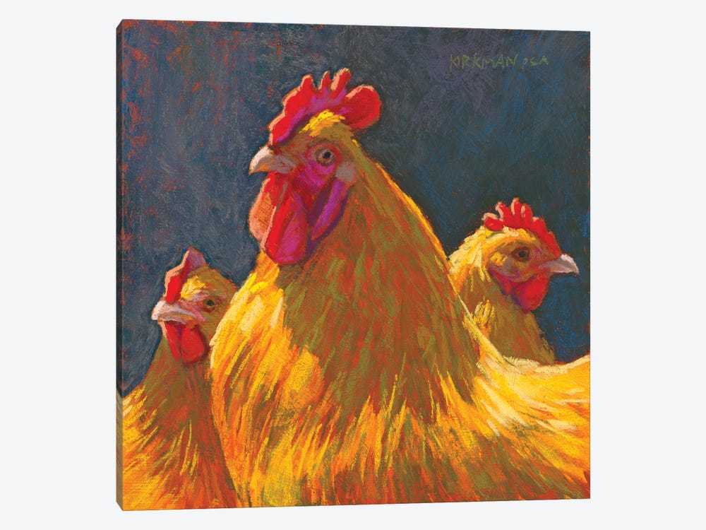 Charlie's Chickens by Rita Kirkman 1-piece Art Print