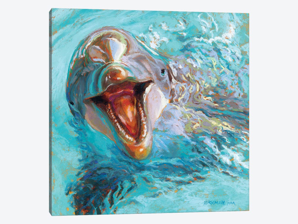 D Is For Dolphin by Rita Kirkman 1-piece Canvas Art Print