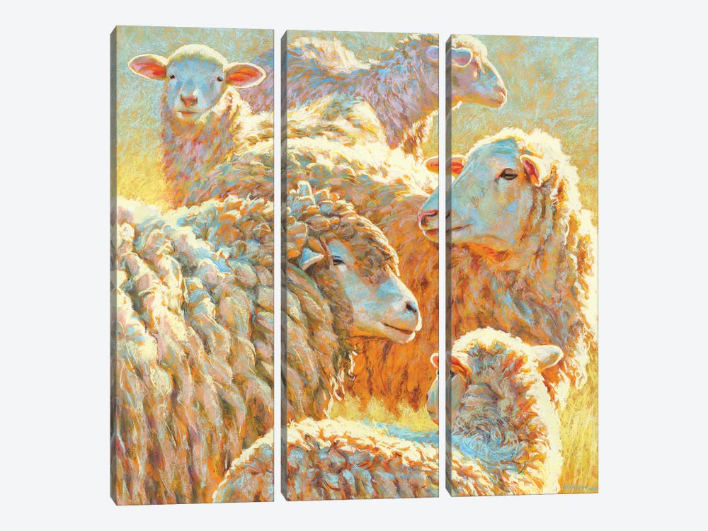 Deep Sheep by Rita Kirkman 3-piece Art Print