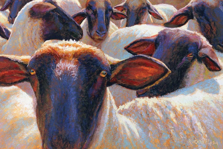 Eight Or Nine Sheep by Rita Kirkman wall art