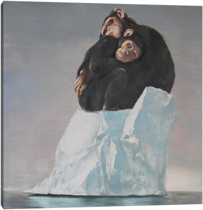 Forevermore Canvas Art Print - Chimpanzee Art