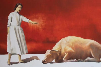 Magic by Rudolf Kosow framed canvas print