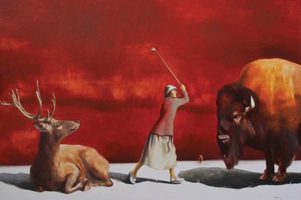 Bison & Buffaloes: Protectress III by Rudolf Kosow