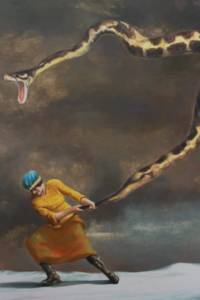 Victress by Rudolf Kosow framed canvas print