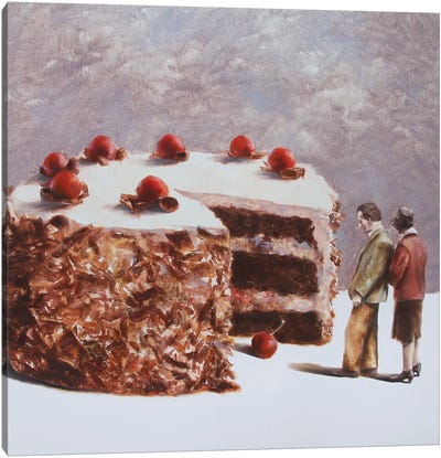Missing Piece Canvas Art Print - Cake & Cupcake Art