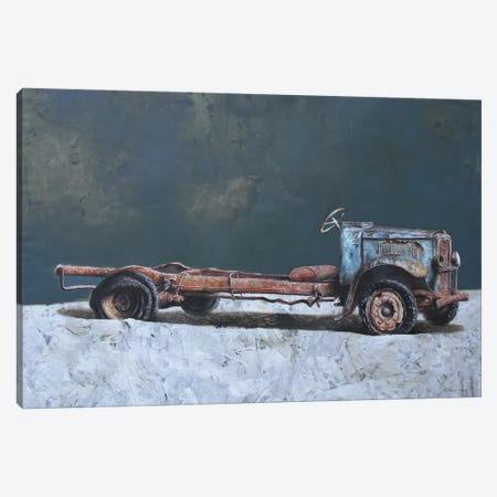 Old Blue Truck Canvas Print #RKO60} by Rudolf Kosow Canvas Art Print