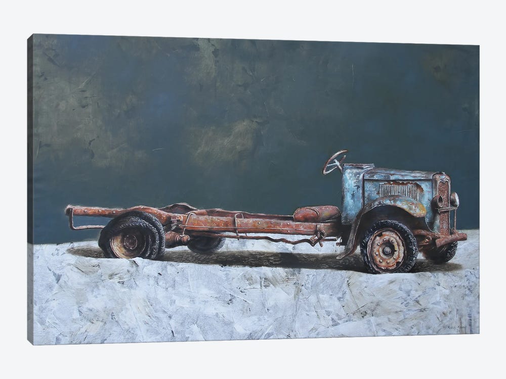 Old Blue Truck by Rudolf Kosow 1-piece Canvas Wall Art