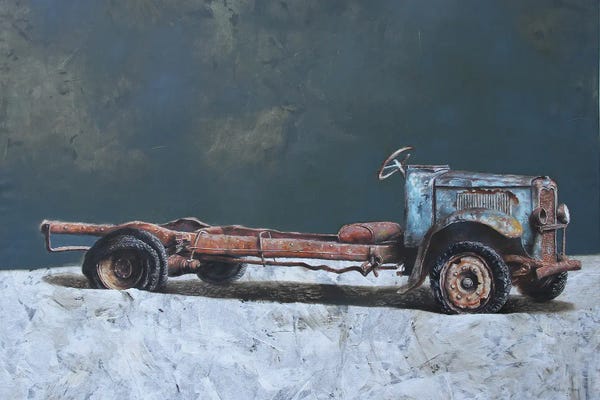 Trucks: Old Blue Truck by Rudolf Kosow