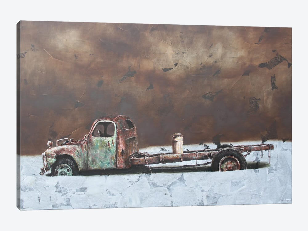 Old Milk Truck by Rudolf Kosow 1-piece Art Print