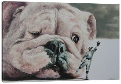 Moody Canvas Art Print - Bulldog Art