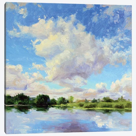 Under The White Clouds Canvas Print #RKP19} by Ruslan Kiprych Canvas Print