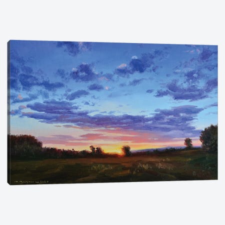 Dawn With Clouds Canvas Print #RKP1} by Ruslan Kiprych Art Print
