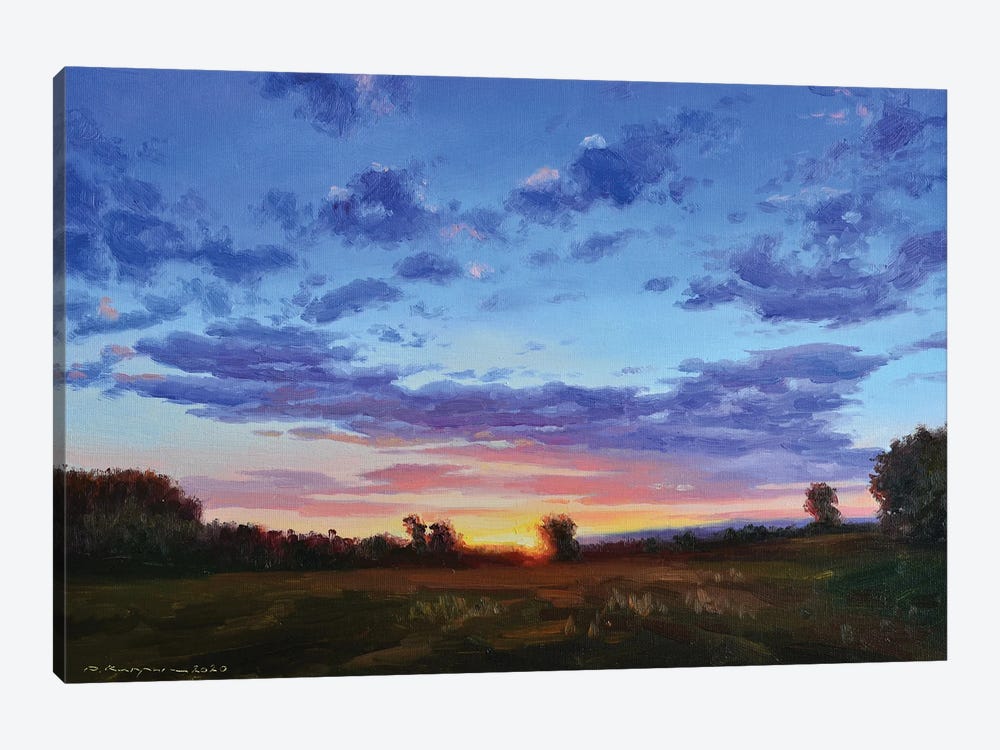 Dawn With Clouds by Ruslan Kiprych 1-piece Canvas Art Print
