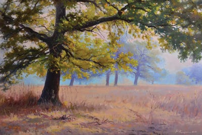 Autumn In An Oak Grove by Ruslan Kiprych art print