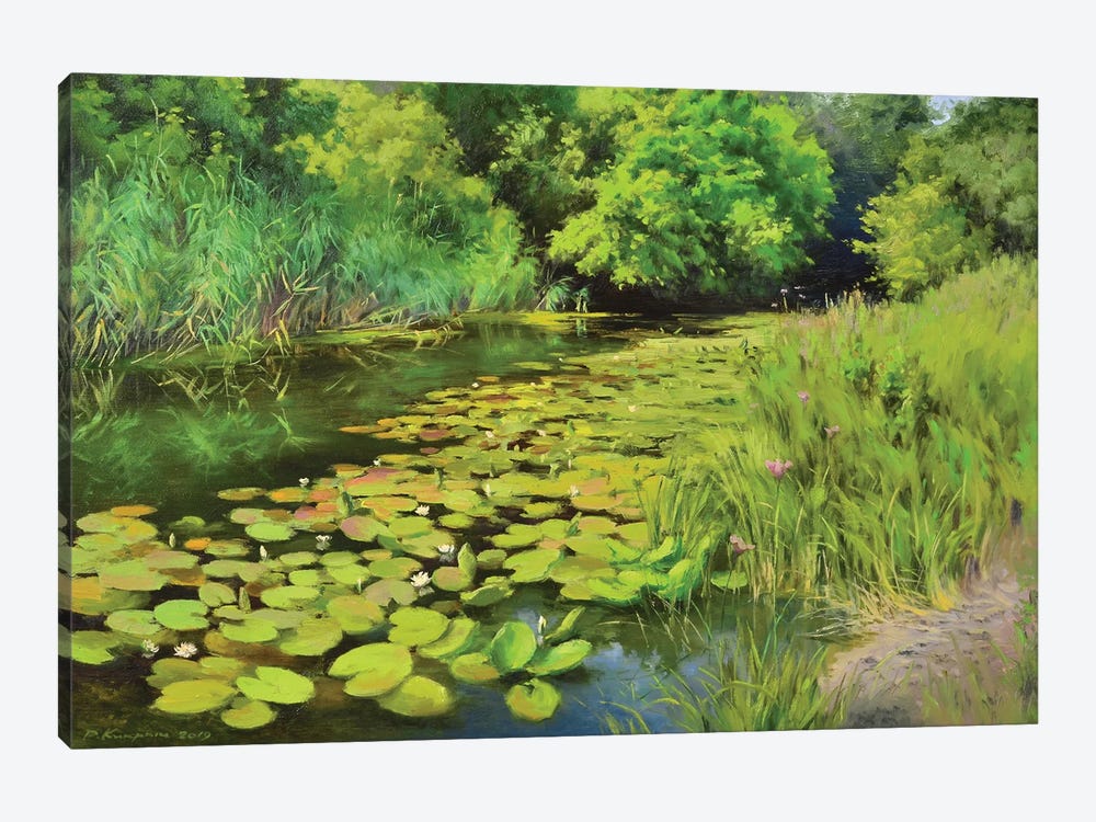 Lilies At Noon by Ruslan Kiprych 1-piece Canvas Artwork