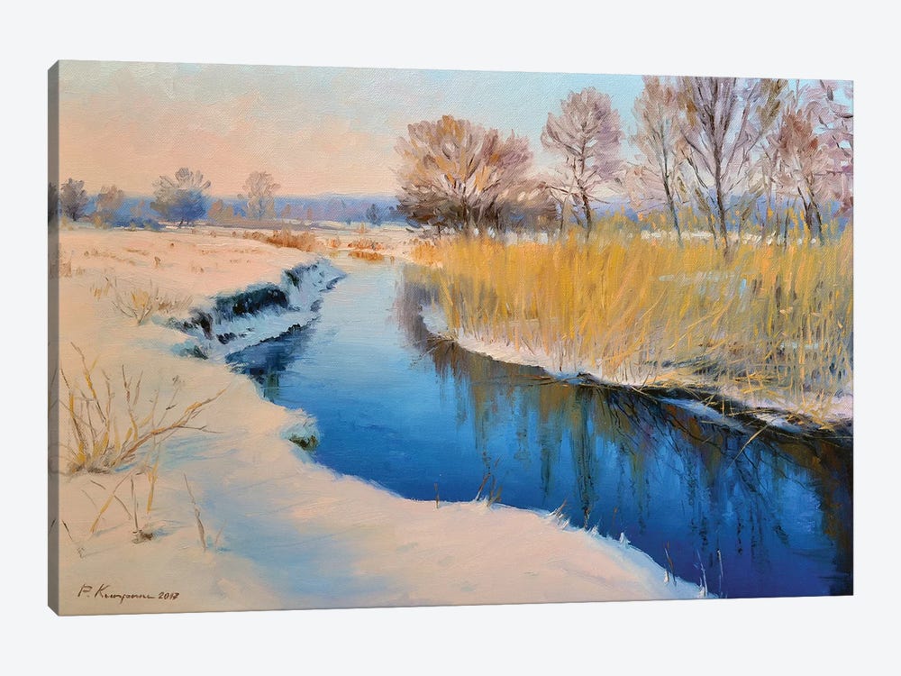 In Winter, By The River by Ruslan Kiprych 1-piece Canvas Artwork