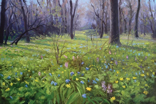 Ruslan Kiprych: Forest In Spring by Ruslan Kiprych